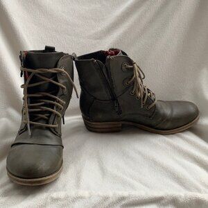 American Rag olive green booties